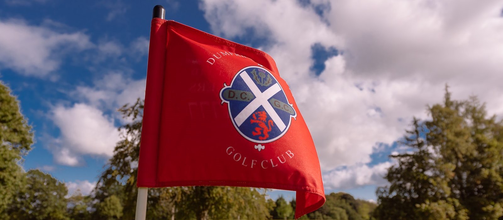 Flag on course