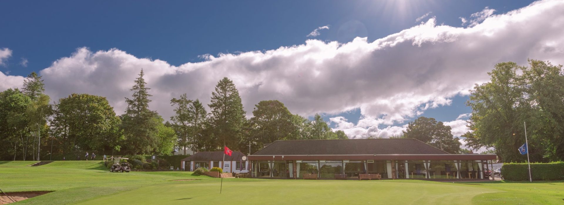 Clubhouse and course view
